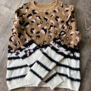 Topshop Leopard Print Sweater ✨